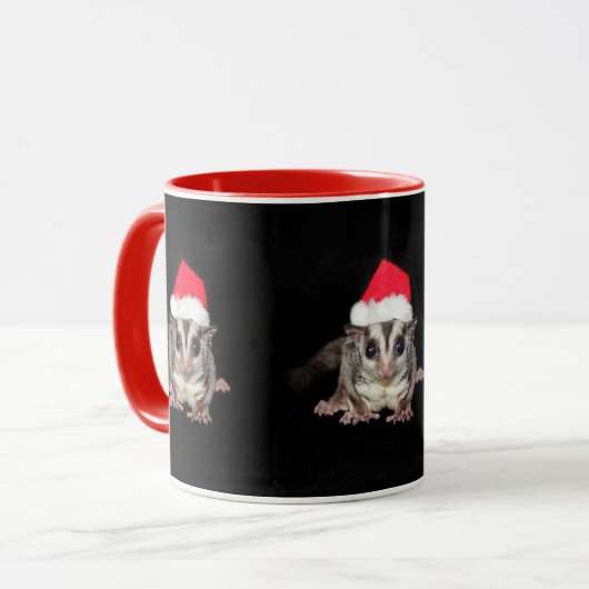 Sugar Glider Christmas Tasse (Vorderseite Links)
