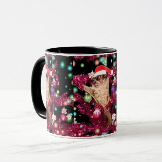 Sugar Glider Christmas Tasse (Vorderseite Links)