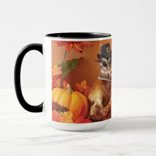 Sugar Glider Erntedankfest Tasse (Links)