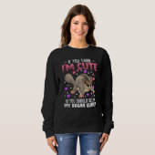 Sugar Glider Heart Valentine's Day Animal For Wome Sweatshirt (Vorne ganz)