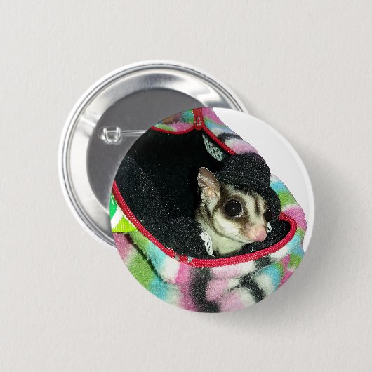 Sugar Glider mit einem Hut Button (Vorne & Hinten)