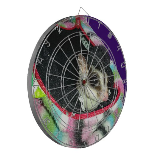 Sugar Glider mit einem Hut Dartscheibe (Vorderseite Links)