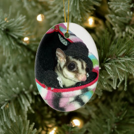 Sugar Glider mit einem Hut Keramikornament