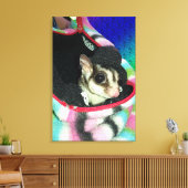 Sugar Glider mit einem Hut Leinwanddruck (Insitu (Wohnzimmer))