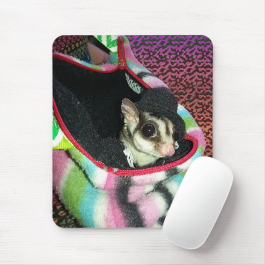 Sugar Glider mit einem Hut Mousepad (Mit Mouse)