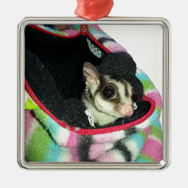 Sugar Glider mit einem Hut Ornament Aus Metall
