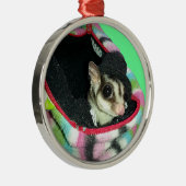 Sugar Glider mit einem Hut Ornament Aus Metall (Rechts)