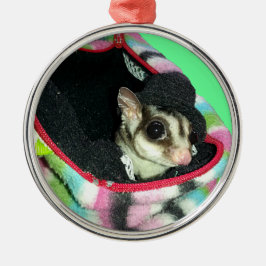 Sugar Glider mit einem Hut Ornament Aus Metall