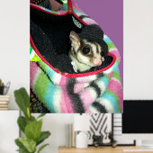 Sugar Glider mit einem Hut Poster (Heimbüro)
