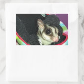 Sugar Glider mit einem Hut Rechteckiger Aufkleber (Tasche)
