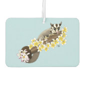 Sugar Glider Niedlich Floral Autolufterfrischer (Rückseite)