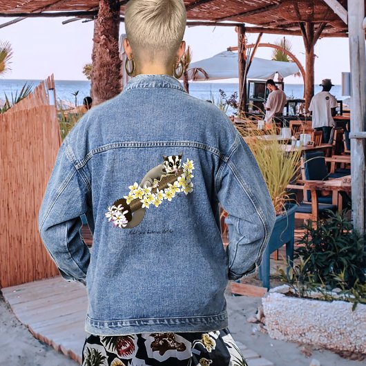 Sugar Glider Niedlich Floral Jeansjacke