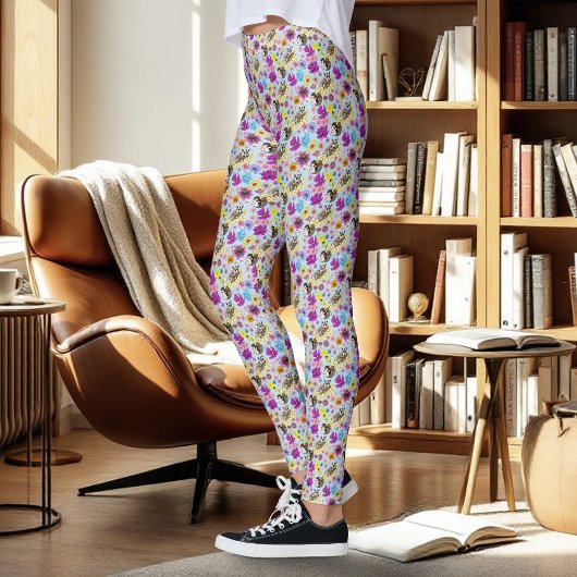 Sugar Glider Niedlich Floral Leggings