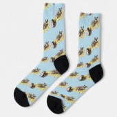 Sugar Glider Niedlich Floral Socken (Linkes Detail)