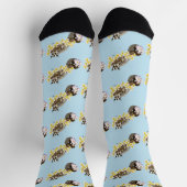 Sugar Glider Niedlich Floral Socken (Oben)