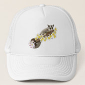 Sugar Glider Niedlich Floral Truckerkappe (Vorderseite)