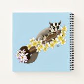Sugar Glider Niedliche Blume Notizblock (Rückseite)