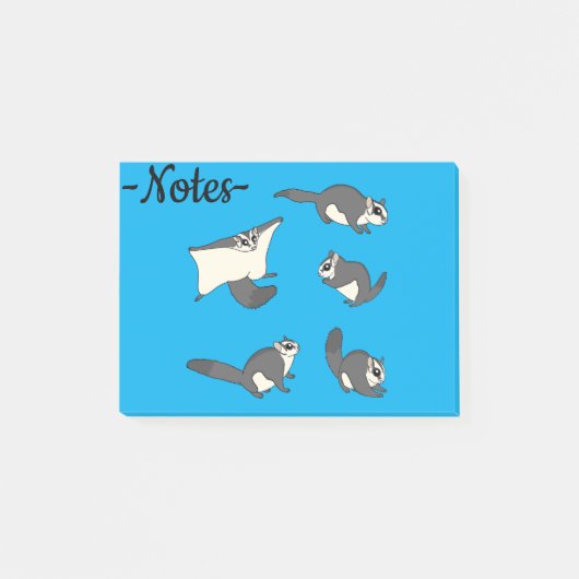 Sugar Glider Post-it Klebezettel (Vorderseite)