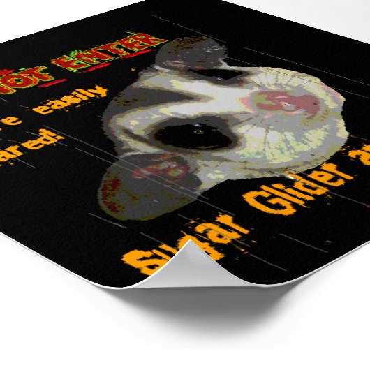 Sugar Glider Poster (Ecke)