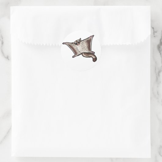 Sugar Glider Runder Aufkleber (Tasche)