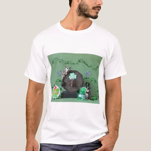 Sugar Glider St. Patrick's Day T-Shirt (Vorderseite)