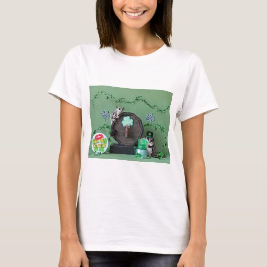 Sugar Glider St. Patrick's Day T-Shirt (Vorderseite)