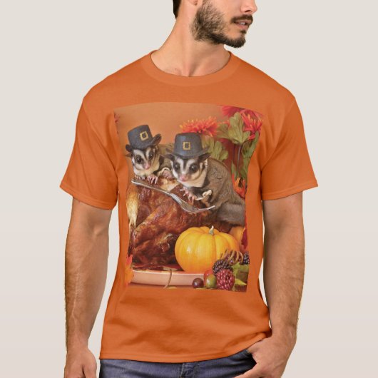 Sugar Glider Thanksgiving T-Shirt (Vorderseite)