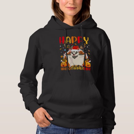Sugar Glider Tier Glücklicher Sugar Glider Hellod Hoodie (Vorderseite)
