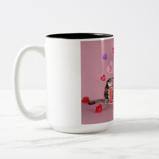 Sugar Glider Valentine Zweifarbige Tasse (Links)
