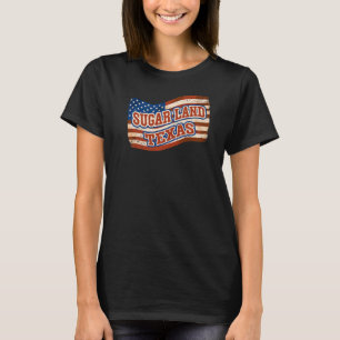 Sugar Land City National Texas Day Vintag Amerika T-Shirt