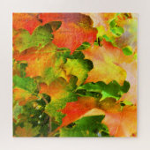 Sugar Maple Leaves Autumn Splendor Puzzle (Horizontal)