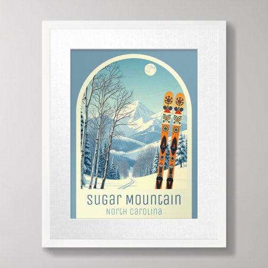 Sugar Mountain Ferienort in North Carolina Poster