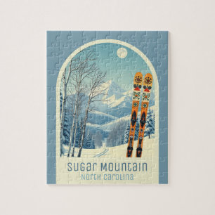 Sugar Mountain North Carolina Ski Urlaub Spiel Puzzle