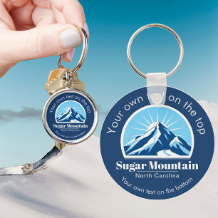 Sugar Mountain North Carolina Skigebiet Geschenk Schlüsselanhänger