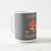 Sugar Niedlich Sloth Christmas Kaffeetasse (Vorderseite Links)