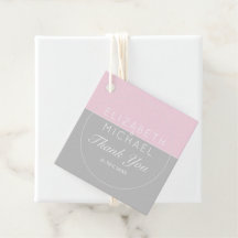 Sugar Pink Gray Vielen Dank Gastgeschenk Hochzeit 