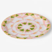 Sugar Pink Spring Green Star Dopamin Dekoration Ar Pappteller (Schrägansicht)