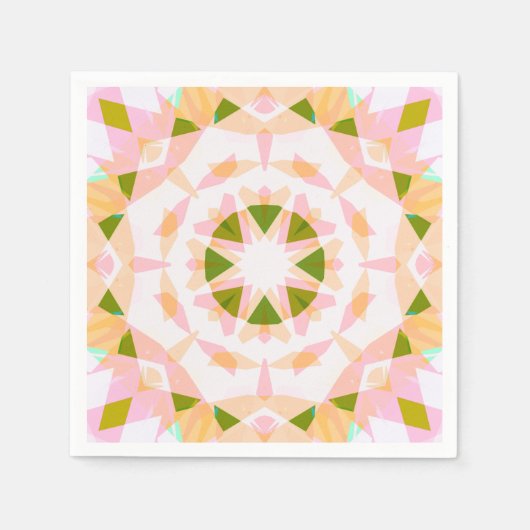 Sugar Pink Spring Green Star Dopamin Dekoration Ar Serviette (Vorderseite)