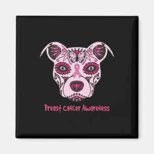 Sugar Pitbull Hunde Brustkrebs Tag des Magnet