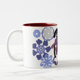 Sugar plum dance zweifarbige tasse