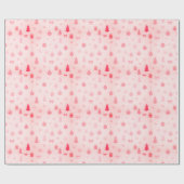 Sugar Plum Dreams Pink Christmas Geschenkpapier (Flach)