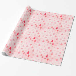 Sugar Plum Dreams Pink Christmas Geschenkpapier