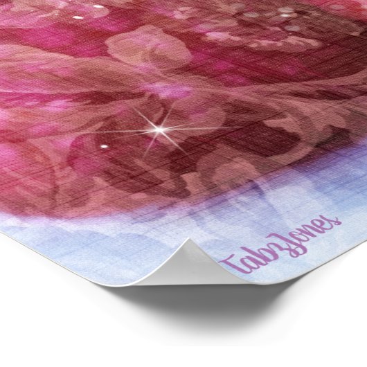 Sugar Plum Fairy Ballerina Fantasy Art Poster (Ecke)