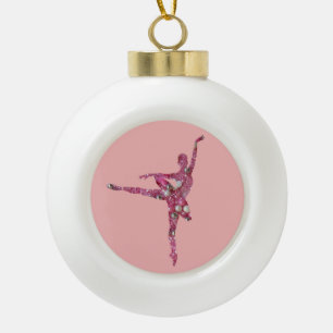 Sugar Plum Fairy Ballerina Keramik Kugel-Ornament