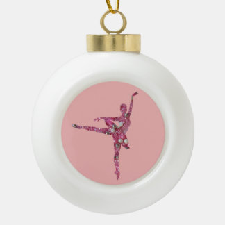 Sugar Plum Fairy Ballerina Keramik Kugel-Ornament