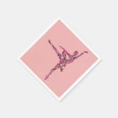 Sugar Plum Fairy Ballerina Serviette (Ecke)