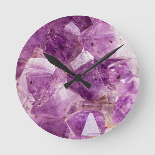 Sugar Plum Fairy Crystals Runde Wanduhr (Vorderseite)