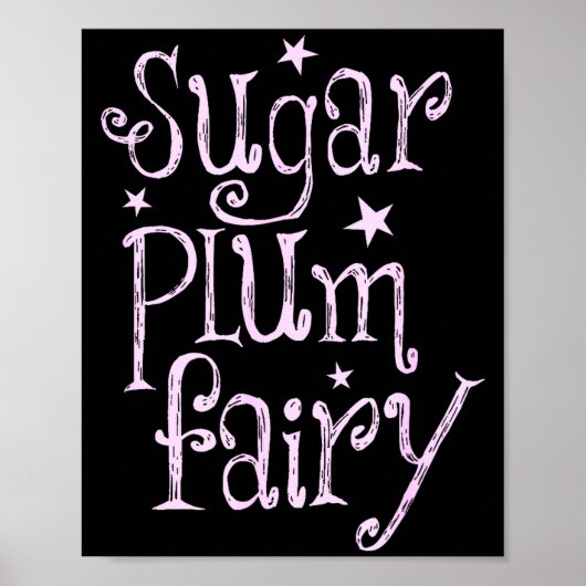 Sugar Plum Fairy Cute Christmas Poster (Vorne)