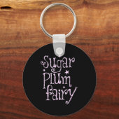 Sugar Plum Fairy Cute Christmas  Schlüsselanhänger (Vorderseite)