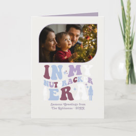 Sugar Plum Fun Retro Christmas Photos Feiertagskarte